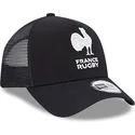 shapka-izvita-traker-cherna-snapbek-a-frame-monochrome-na-french-rugby-federation-ffr-ot-new-era
