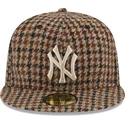 shapka-ploska-kafyav-reguliruema-59fifty-harris-tweed-na-new-york-yankees-mlb-ot-new-era
