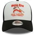 new-era-soy-sauce-a-frame-food-schwarz-weisse-trucker-kappe