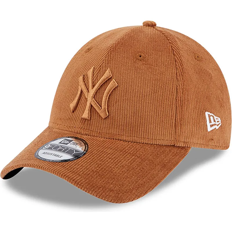 shapka-izvita-kafyav-reguliruem-9forty-cord-na-new-york-yankees-mlb-ot-new-era