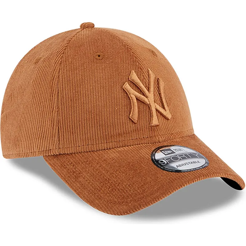 shapka-izvita-kafyav-reguliruem-9forty-cord-na-new-york-yankees-mlb-ot-new-era