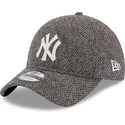 casquette-courbee-grise-fonce-ajustable-9twenty-tweed-pack-new-york-yankees-mlb-new-era