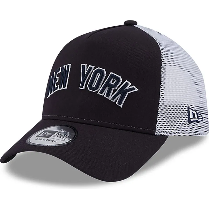 shapka-izvita-traker-tmnosin-snapbek-a-frame-team-script-na-new-york-yankees-mlb-ot-new-era