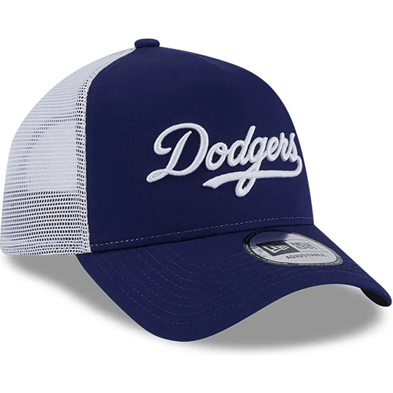 shapka-izvita-traker-sinya-snapbek-a-frame-team-script-na-los-angeles-dodgers-mlb-ot-new-era