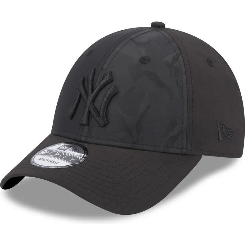 shapka-izvita-cherna-reguliruem-9forty-multi-texture-na-new-york-yankees-mlb-ot-new-era
