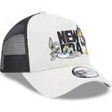 casquette-trucker-beige-a-frame-bugs-bunny-et-daffy-duck-looney-tunes-new-era