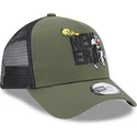 grune-a-frame-trucker-kappe-mit-tweety-und-sylvester-looney-tunes-von-new-era