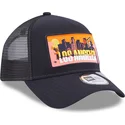 casquette-trucker-bleue-marine-a-frame-repreve-license-plate-los-angeles-new-era