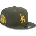shapka-ploska-zelena-snapbek-9fifty-side-patch-na-los-angeles-dodgers-mlb-ot-new-era