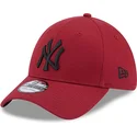shapka-izvita-chervena-prilepnala-39thirty-comfort-na-new-york-yankees-mlb-ot-new-era