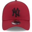 shapka-izvita-chervena-prilepnala-39thirty-comfort-na-new-york-yankees-mlb-ot-new-era
