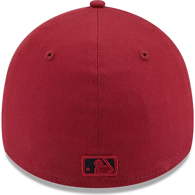 shapka-izvita-chervena-prilepnala-39thirty-comfort-na-new-york-yankees-mlb-ot-new-era