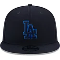 casquette-plate-bleue-marine-snapback-9fifty-repreve-los-angeles-dodgers-mlb-new-era