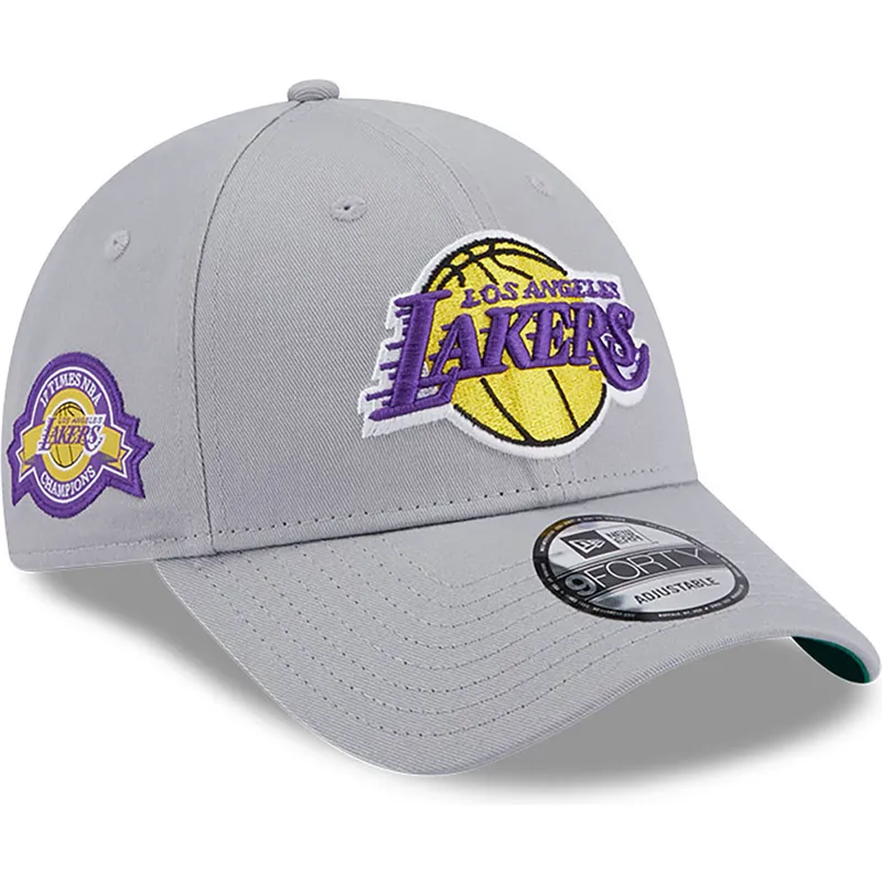 shapka-izvita-siv-reguliruem-9forty-team-side-patch-na-los-angeles-lakers-nba-ot-new-era