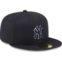 casquette-plate-bleue-marine-ajustee-59fifty-team-outline-new-york-yankees-mlb-new-era