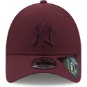 shapka-izvita-chervena-reguliruem-9forty-repreve-na-new-york-yankees-mlb-ot-new-era