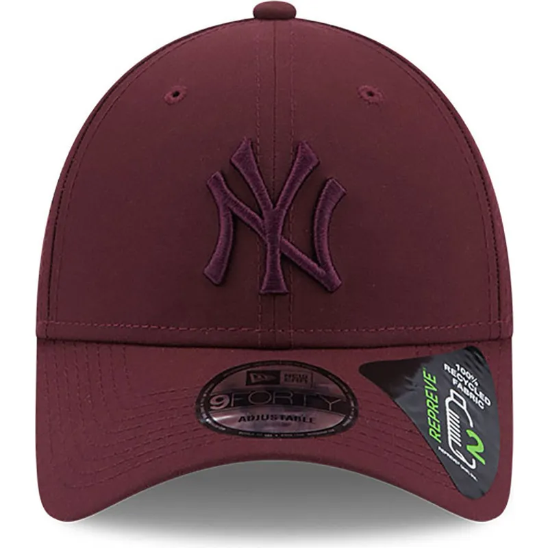 shapka-izvita-chervena-reguliruem-9forty-repreve-na-new-york-yankees-mlb-ot-new-era