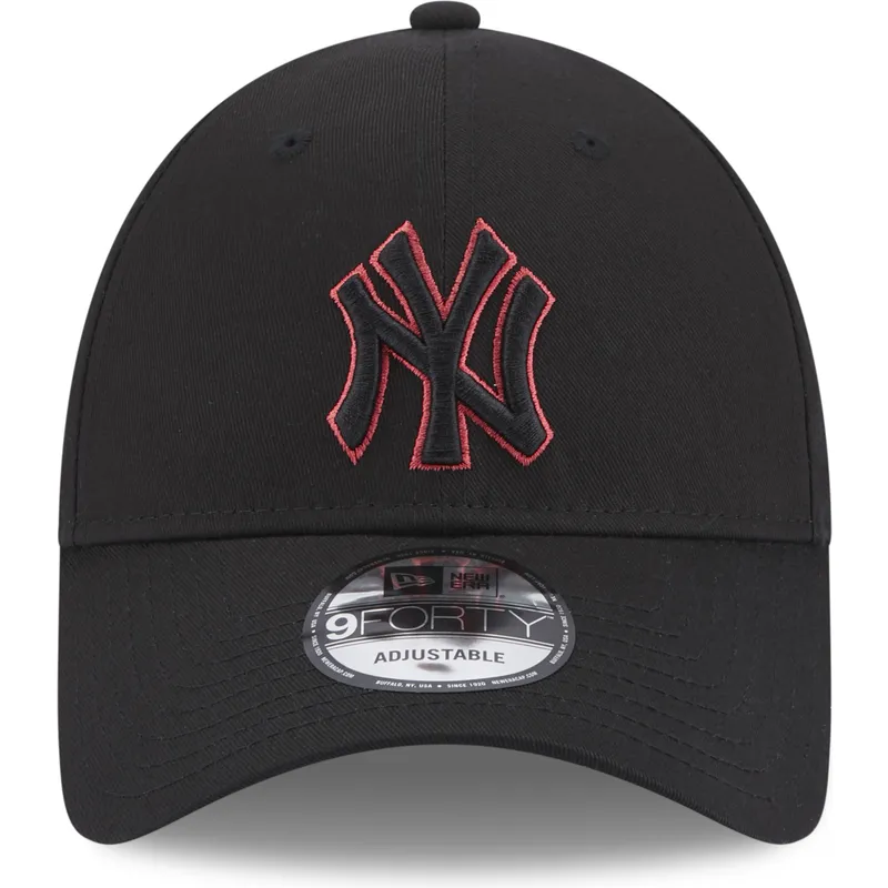 shapka-izvita-cherna-reguliruema-9forty-team-outline-na-new-york-yankees-mlb-ot-new-era