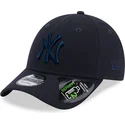 new-era-mlb-new-york-yankees-9forty-repreve-verstellbare-dunkelblaue-kappe-mit-dunkelblauem-logo