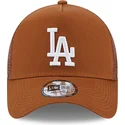shapka-izvita-traker-kafyav-snapbek-a-frame-league-essential-na-los-angeles-dodgers-mlb-ot-new-era
