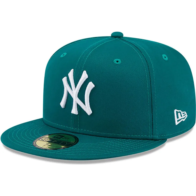 shapka-ploska-zelena-prilepnala-59fifty-league-essential-na-new-york-yankees-mlb-ot-new-era