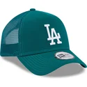 shapka-izvita-traker-zelena-snapbek-a-frame-league-essential-na-los-angeles-dodgers-mlb-ot-new-era