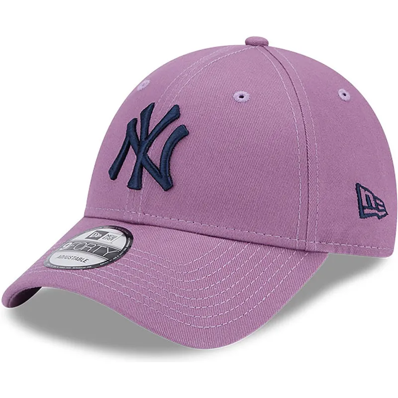 shapka-izvita-violetka-reguliruem-9forty-league-essential-na-new-york-yankees-mlb-ot-new-era