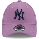 shapka-izvita-violetka-reguliruem-9forty-league-essential-na-new-york-yankees-mlb-ot-new-era