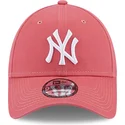 shapka-izvita-roza-reguliruem-9forty-league-essential-na-new-york-yankees-mlb-ot-new-era