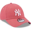 shapka-izvita-roza-reguliruem-9forty-league-essential-na-new-york-yankees-mlb-ot-new-era