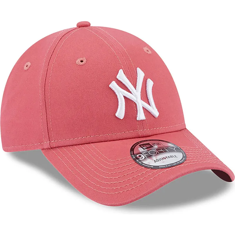 shapka-izvita-roza-reguliruem-9forty-league-essential-na-new-york-yankees-mlb-ot-new-era