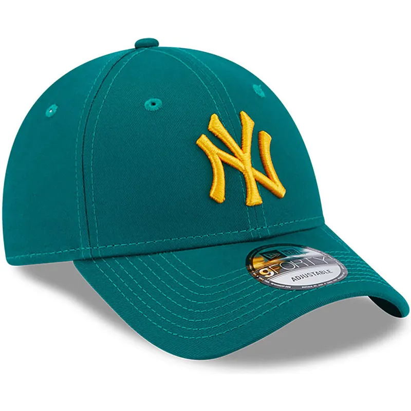 shapka-izvita-zelena-reguliruem-9forty-league-essential-na-new-york-yankees-mlb-ot-new-era