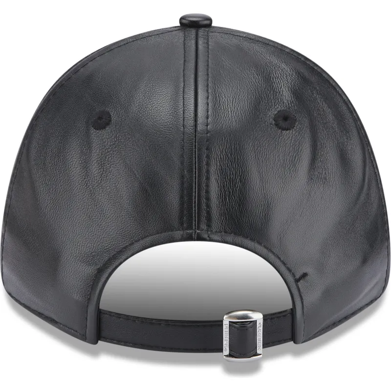 shapka-izvita-cherna-reguliruem-9forty-leather-na-new-york-yankees-mlb-ot-new-era