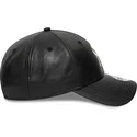 shapka-izvita-cherna-reguliruem-9forty-leather-na-new-york-yankees-mlb-ot-new-era