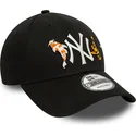 shapka-izvita-cherna-reguliruem-9forty-koi-fish-na-new-york-yankees-mlb-ot-new-era