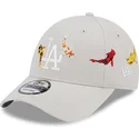 shapka-izvita-bezhov-reguliruem-9forty-koi-fish-na-los-angeles-dodgers-mlb-ot-new-era