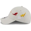 shapka-izvita-bezhov-reguliruem-9forty-koi-fish-na-los-angeles-dodgers-mlb-ot-new-era