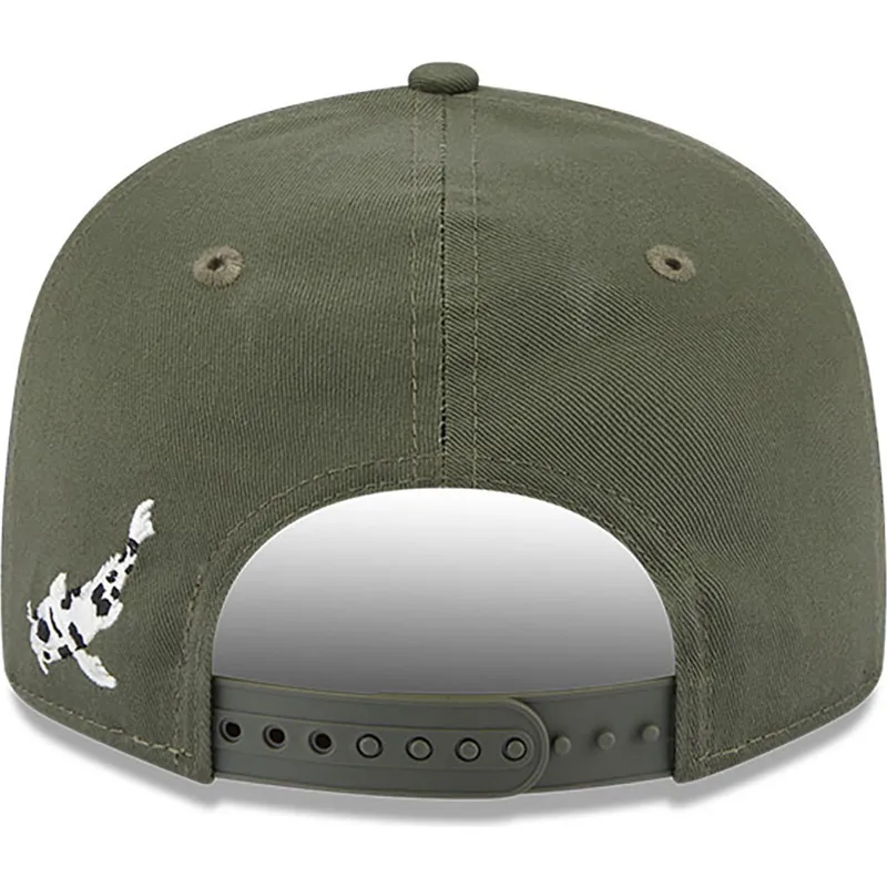 shapka-ploska-zelena-snapbek-9fifty-koi-fish-na-los-angeles-dodgers-mlb-ot-new-era