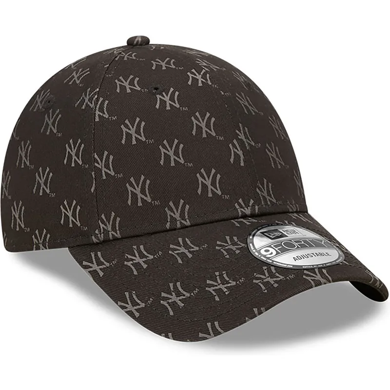 shapka-izvita-cherna-reguliruem-9forty-monogram-na-new-york-yankees-mlb-ot-new-era