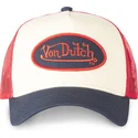 beige-rod-og-marinebla-trucker-kasket-cla5-fra-von-dutch