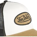 hvid-sort-og-brun-cla-trucker-kasket-fra-von-dutch