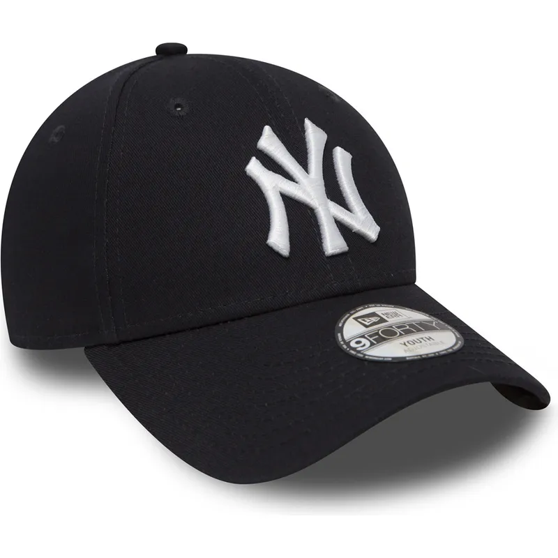 shapka-izvita-tmnosin-reguliruema-za-deca-9forty-essential-na-new-york-yankees-mlb-ot-new-era
