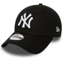 shapka-izvita-cherna-reguliruem-za-deca-9forty-essential-na-new-york-yankees-mlb-ot-new-era