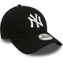 shapka-izvita-cherna-reguliruem-za-deca-9forty-essential-na-new-york-yankees-mlb-ot-new-era
