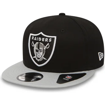 shapka-ploska-siv-snapbek-9fifty-cotton-block-na-las-vegas-raiders-nfl-ot-new-era