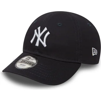 Blaue gebogene verstellbare Kappe für Kinder 9FORTY Essential von New York Yankees MLB von New Era