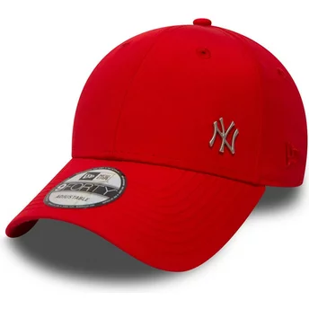 New Era Curved Brim 9FORTY Flawless Logo New York Yankees MLB Adjustable Cap rot