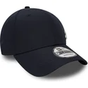 marineblaue-verstellbare-curved-cap-9forty-flawless-logo-der-new-york-yankees-mlb-von-new-era