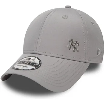 Шапка извита сив регулируем 9FORTY Flawless на New York Yankees MLB от New Era