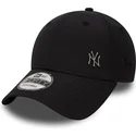 sort-justerbar-curved-kasket-9forty-flawless-logo-fra-new-york-yankees-mlb-fra-new-era